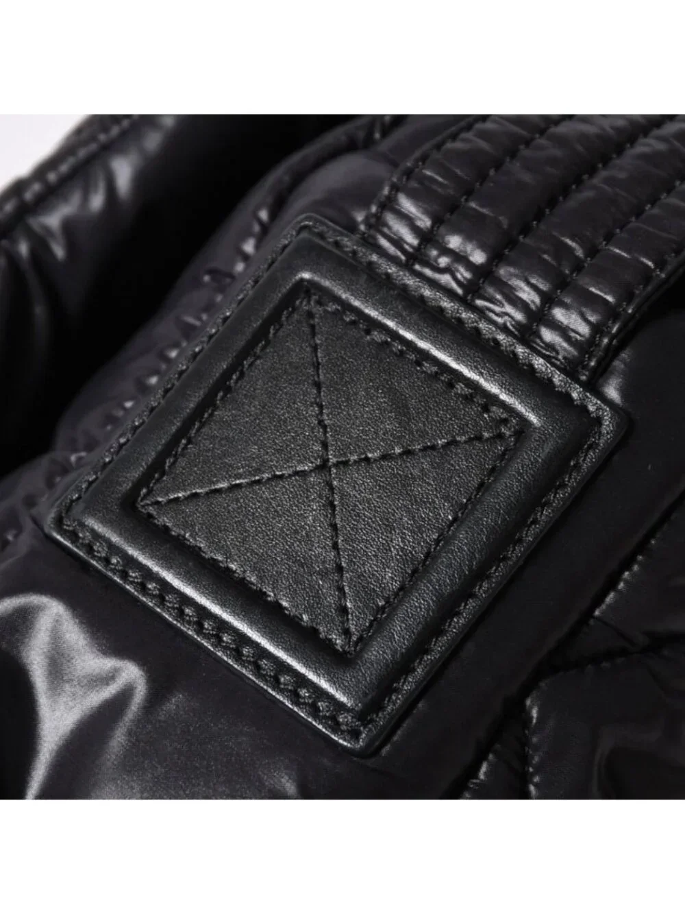 Chanel Coco Cocoon Shoulder Bag CC Logo Nylon Black Silver Quilted